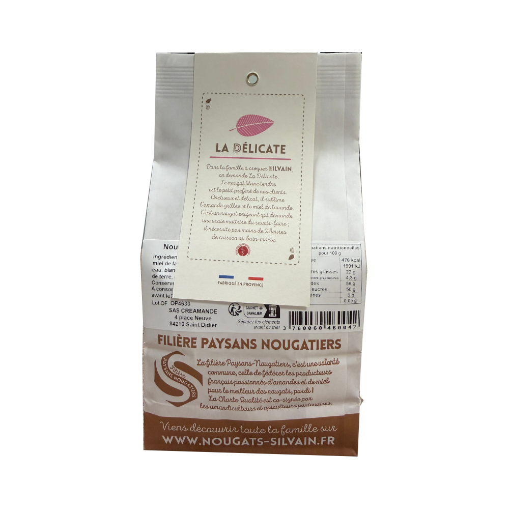 Nougat Silvain - La Délicate nougat blanc