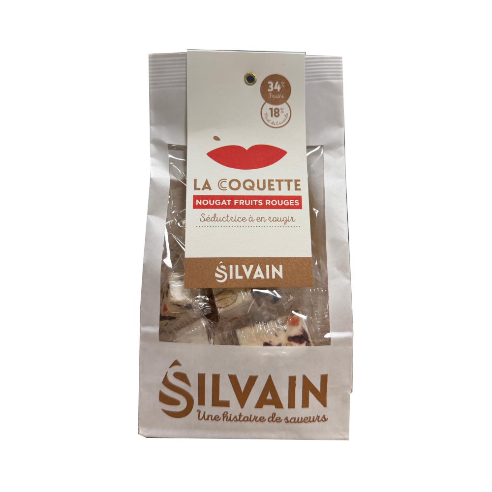 Nougat Silvain - La Coquette nougat blanc aux fruits rouges