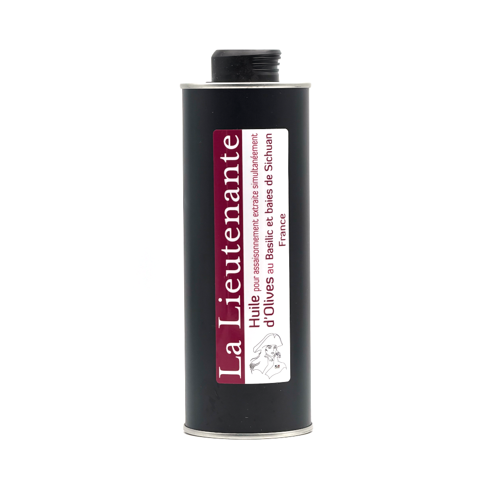 La Lieutenante - Seasoning Oil extracted from Olives - Basil and Sichuan berries