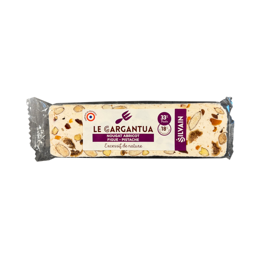Nougat Silvain - Le Gargantua nougat blanc abricot, figue et pistache