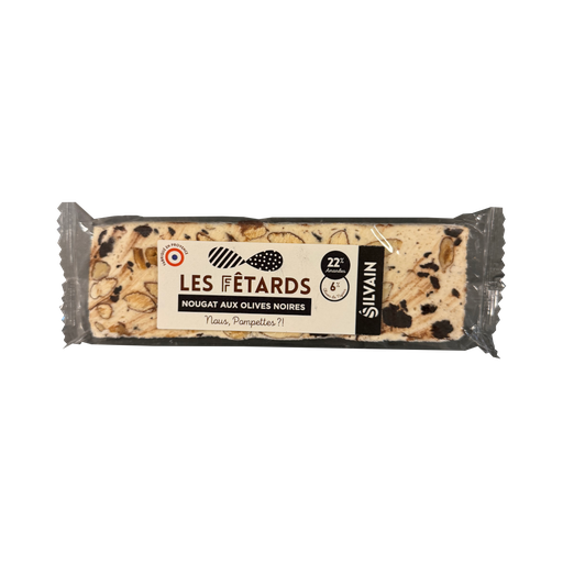 Nougat Silvain - Les fêtards nougat blanc aux olives noires de Nyons
