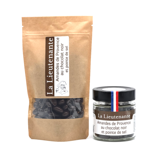 La Lieutenante - Amandes de Provence au chocolat noir et pointe de sel