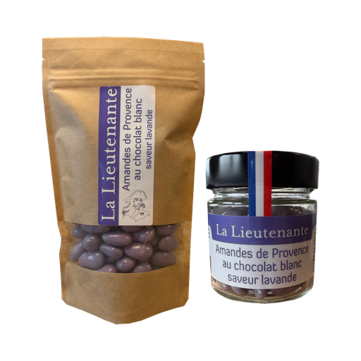 La Lieutenante - Amandes de Provence au chocolat blanc saveur lavande