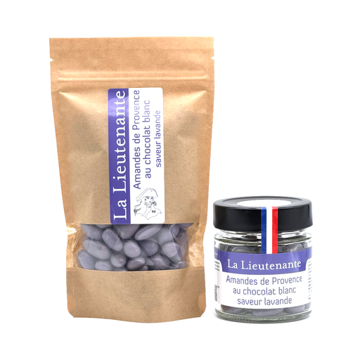 La Lieutenante - Amandes de Provence au chocolat blanc saveur lavande
