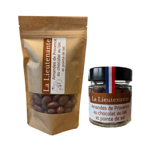La Lieutenante - Coeur d'amande de Provence au chocolat au lait et pointe de sel