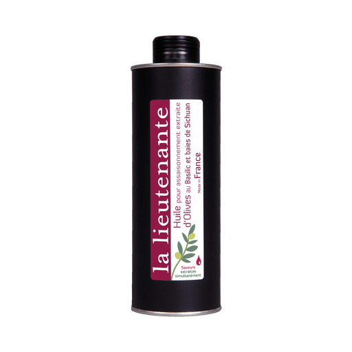 La Lieutenante - Seasoning Oil extracted from Olives - Basil and Sichuan berries