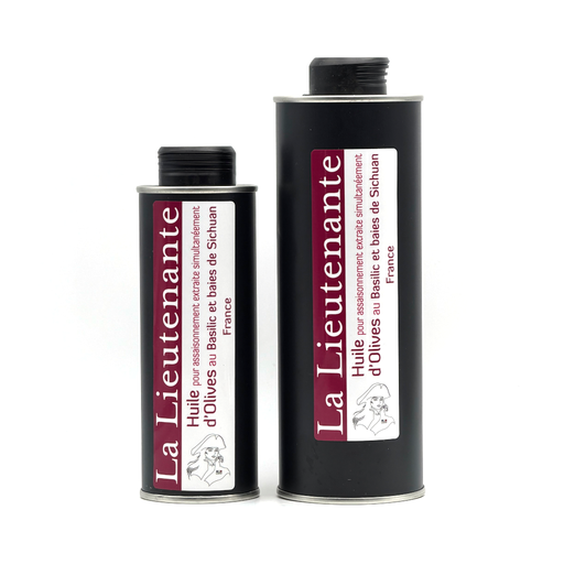 La Lieutenante - Seasoning Oil extracted from Olives - Basil and Sichuan berries