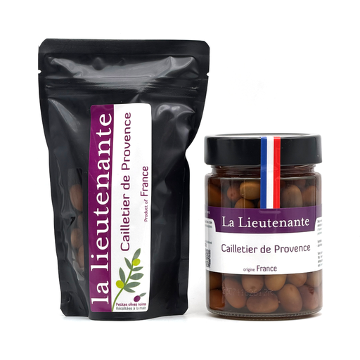 La Lieutenante - Olives noires pasteurisées - Cailletier de Provence