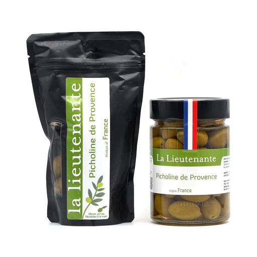 La Lieutenante - Olives vertes pasteurisées - Picholine de Provence