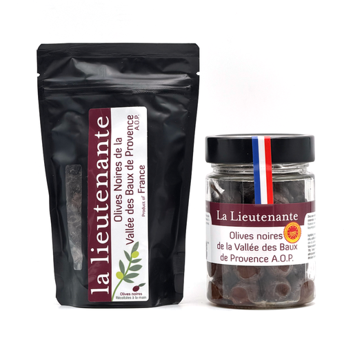 La Lieutenante - Olives noires pasteurisées de la Vallée des Baux de Provence A.O.P.